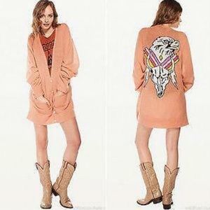 Wildfox white label Apache Eagle Long Cardigan